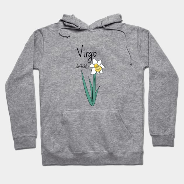 Virgo zodiac sign horoscope flower art Hoodie by KittyCocktail